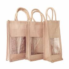 Jute Wine Bag